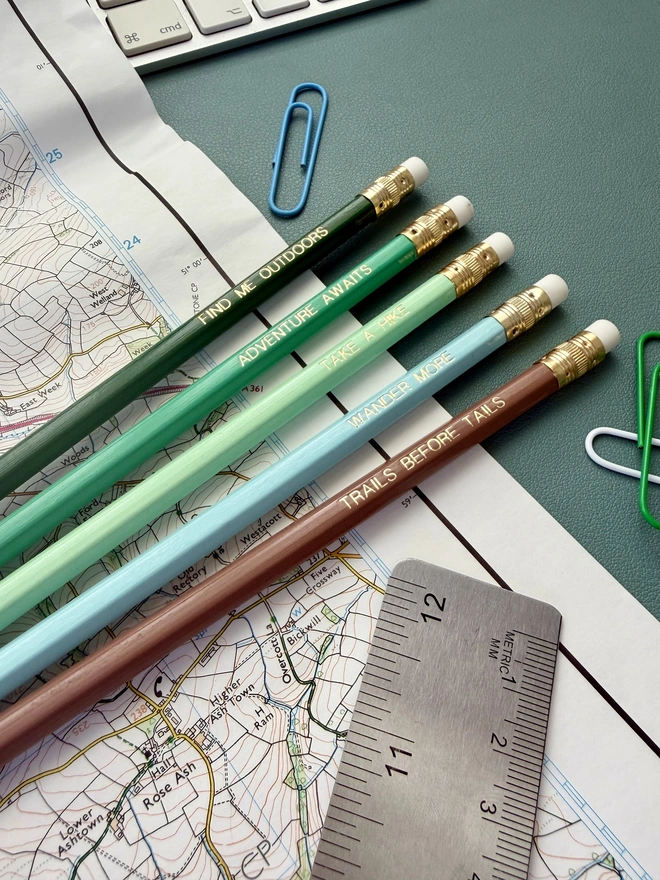 Adventure Awaits Set of 5 HB Pencils