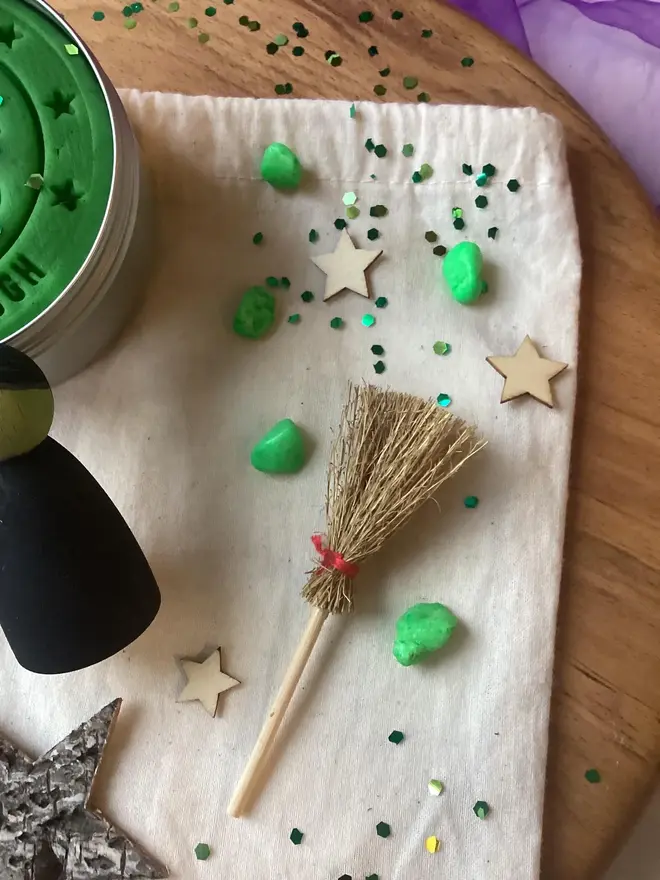 Green Witch Inspired Playdough Kit