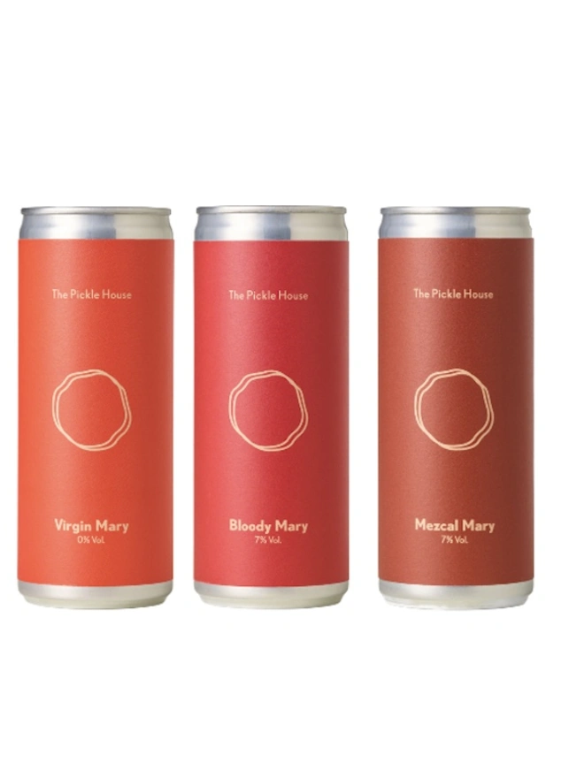three cans of bloody mary