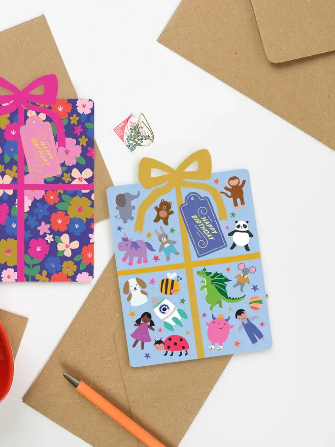 'Happy Birthday' Wrapped In Wonder Present Card