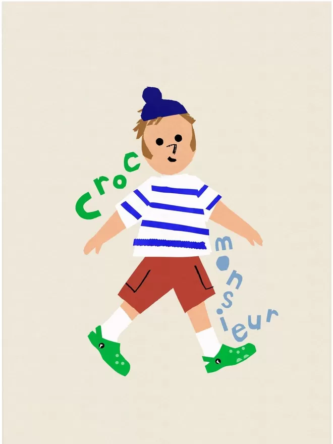 Meet Croc Monsieur...a playful fun print for tres chic Croc lovers!
