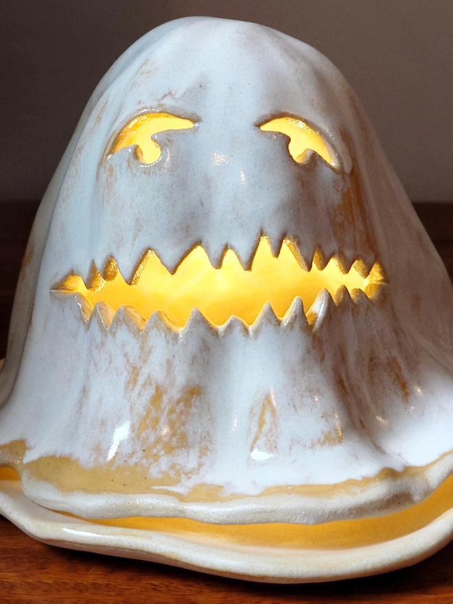 Halloween Ghost Tea Light Candle Lantern