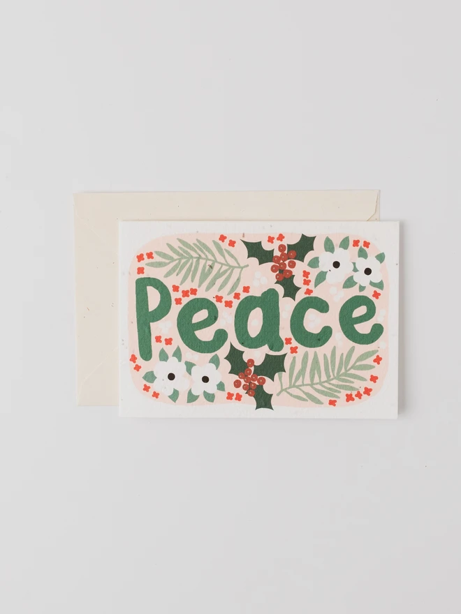 Peace Plantable Christmas Card