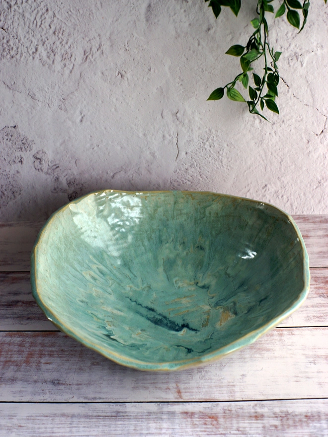 serving bowl, large serving bowl, centrepiece bowl, fruit bowl,  Jenny Hopps Pottery