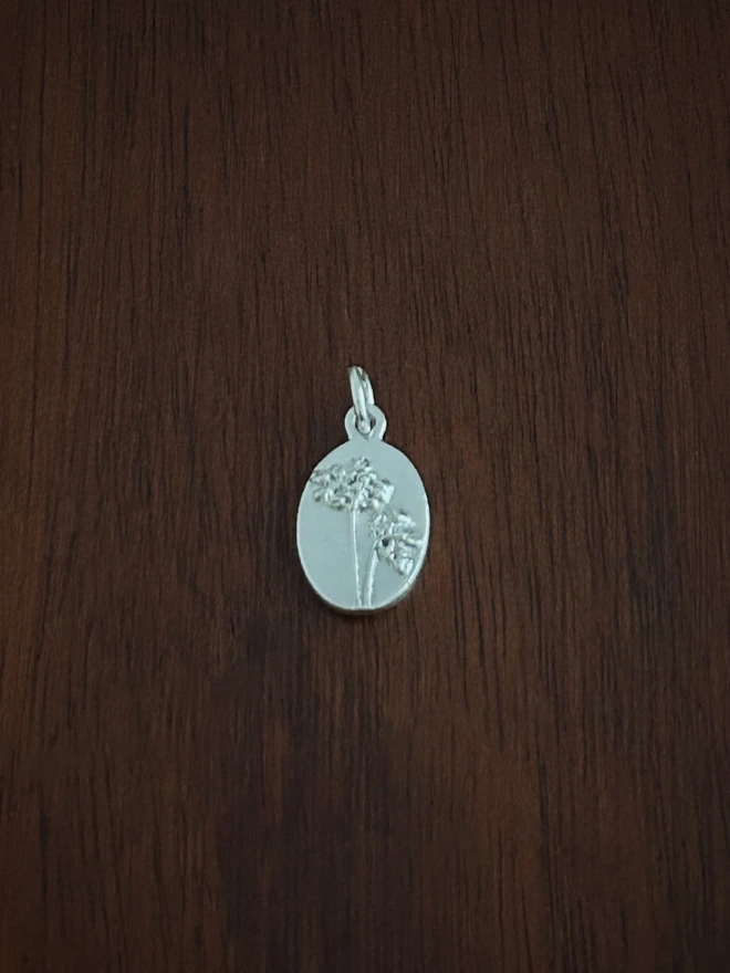Sterling Silver Dill Medal Charm