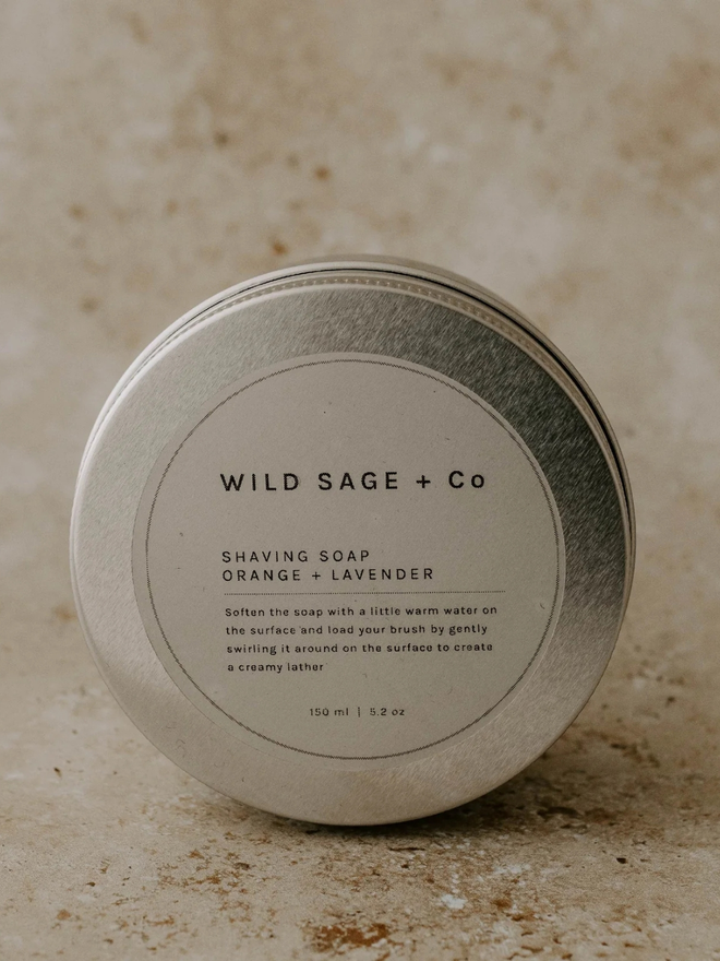 orange lavender shaving soap