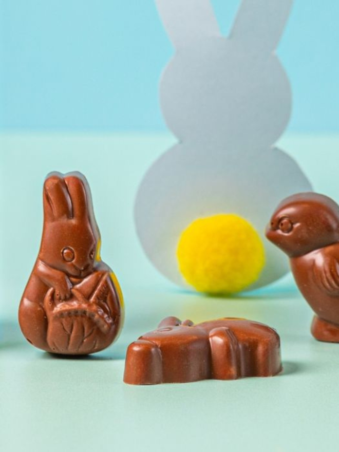 chocolate assorted easter animal shapes