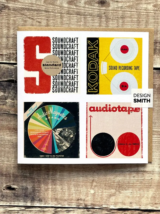 Reel to Reel Blank Greetings Card