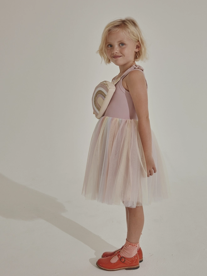 rainbow tulle ballet tutu dress girls
