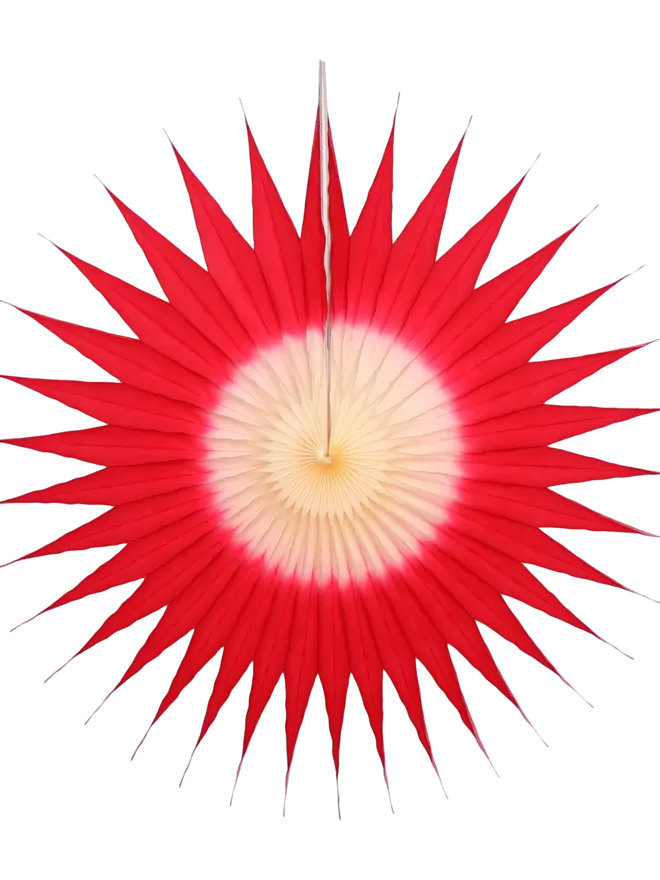 Pointed Two-Tone Fan 