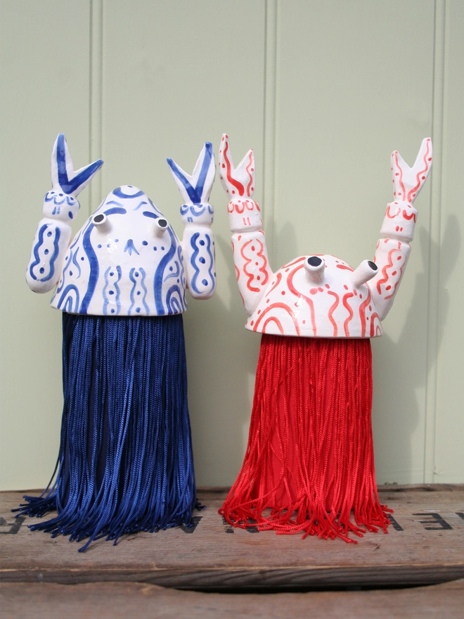 lobster wall hanging handmade ceramic seaside creature decoration