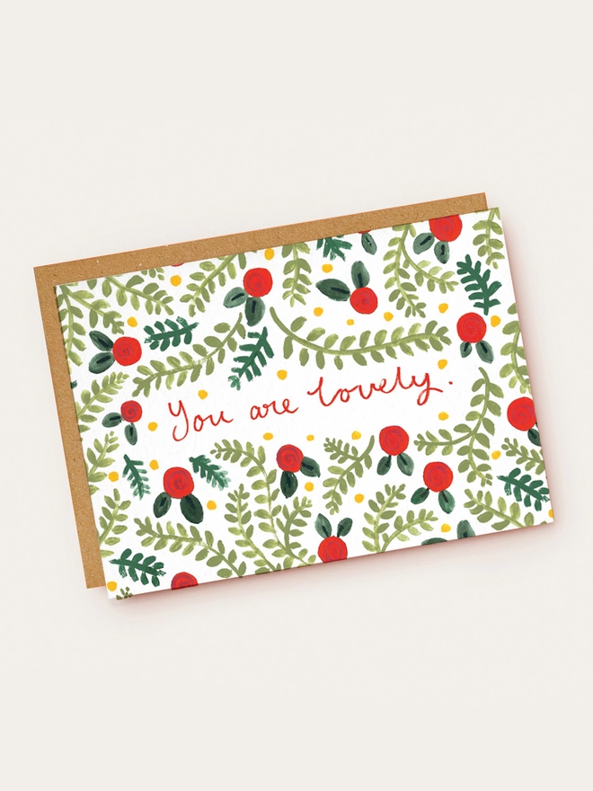 you are lovely card