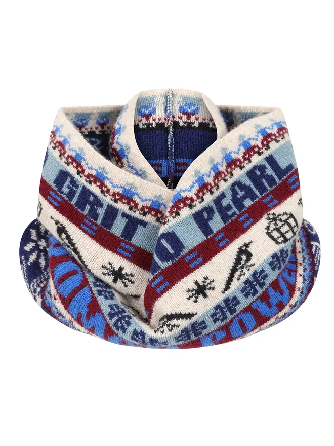 Feminist Fairisle Loop Scarf in Klein