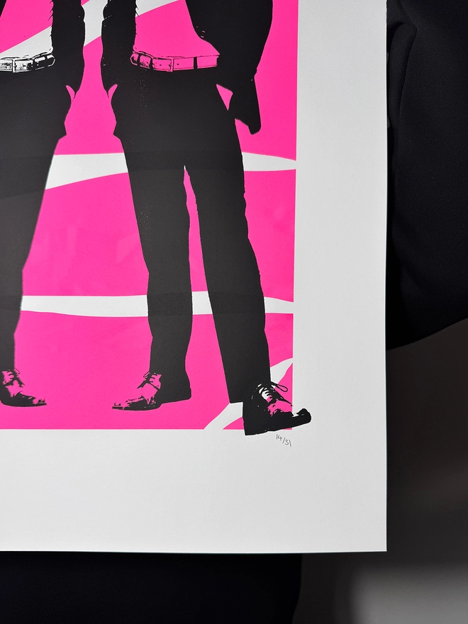 Disco Cats_Large Screen Printed Poster_Holly and Co_Hand numbered limited edition