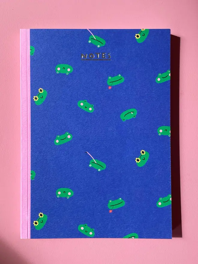 blue frog notebook