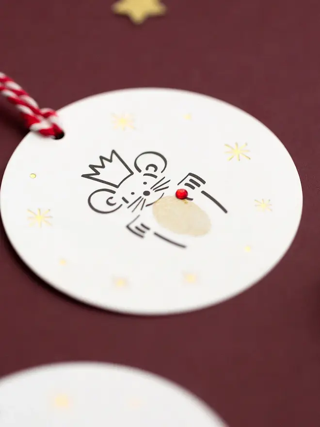 mini christmas gift tag making kit