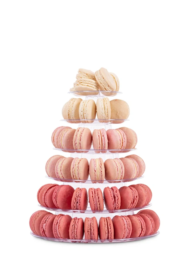 Pink Ombré Macaron Tower