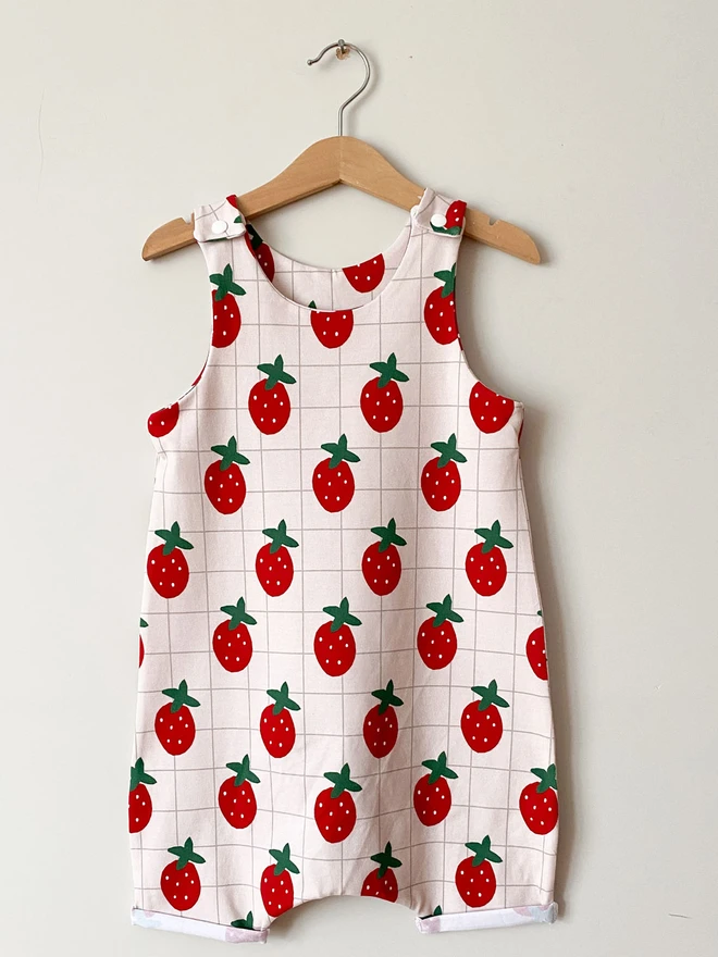 Strawberries Short Runaround Romper