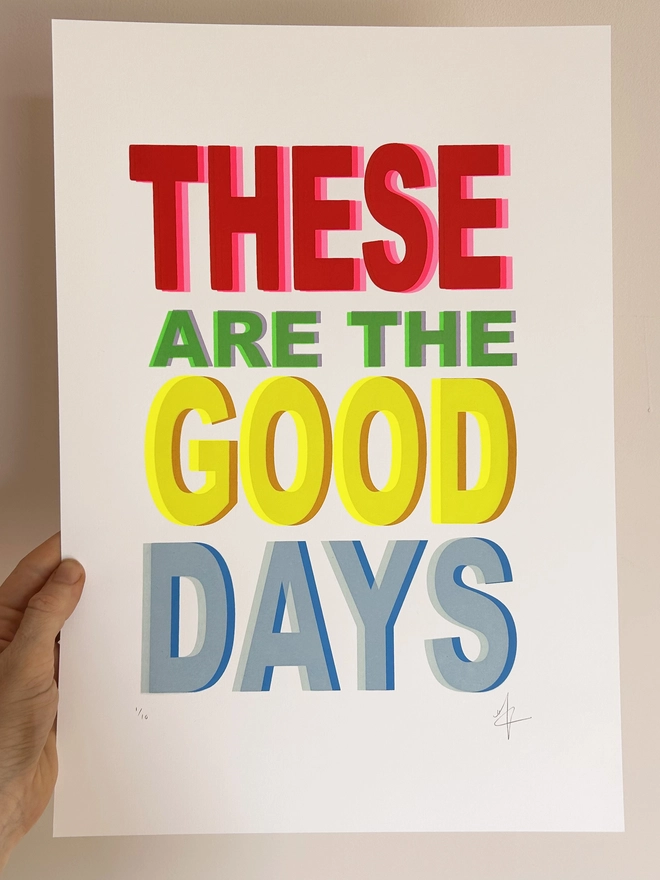 Screen print, Typography, Hannah Carvell