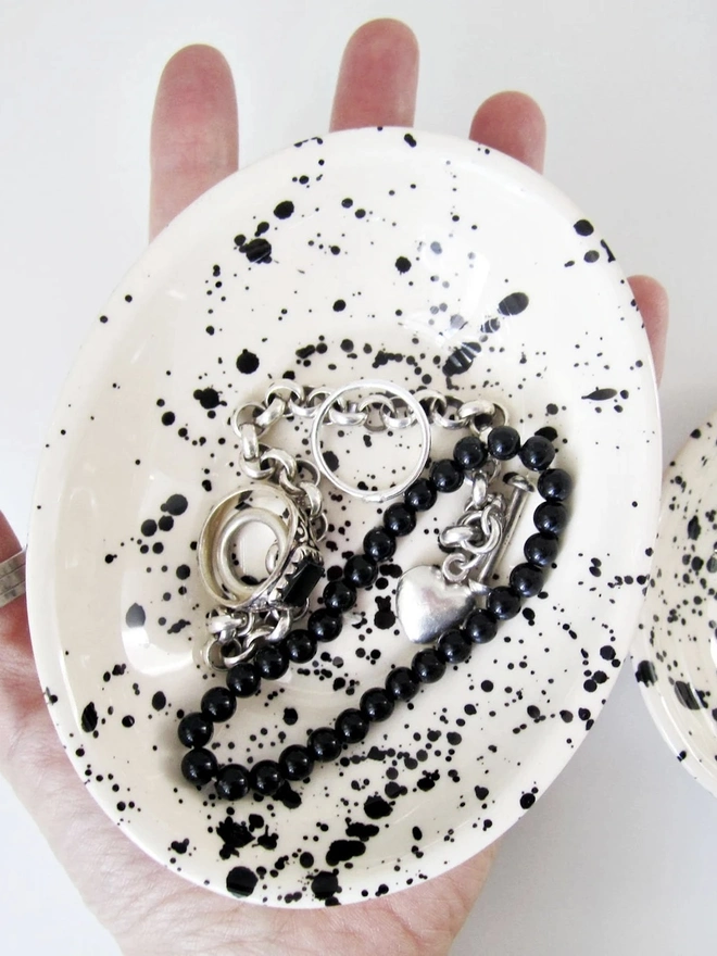 Splatter Ceramic Soap Dish 