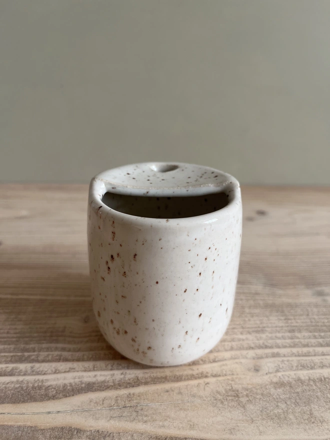 Handmade Ceramic Travel Cup White Glaze