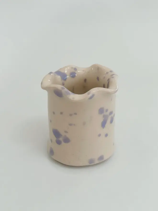 lavender speckled ceramic matchstick holder