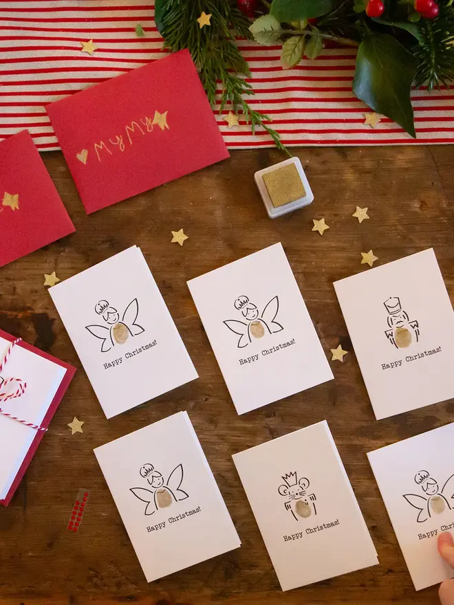 nutcracker mini christmas card making kit