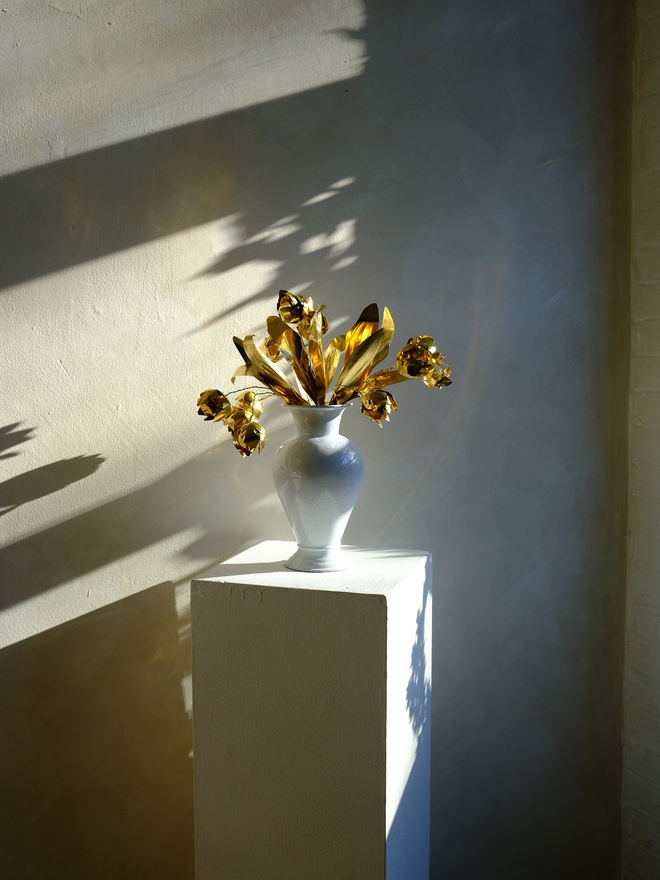 Brass Tulip Bouquet by artist Debbie Fairbrass