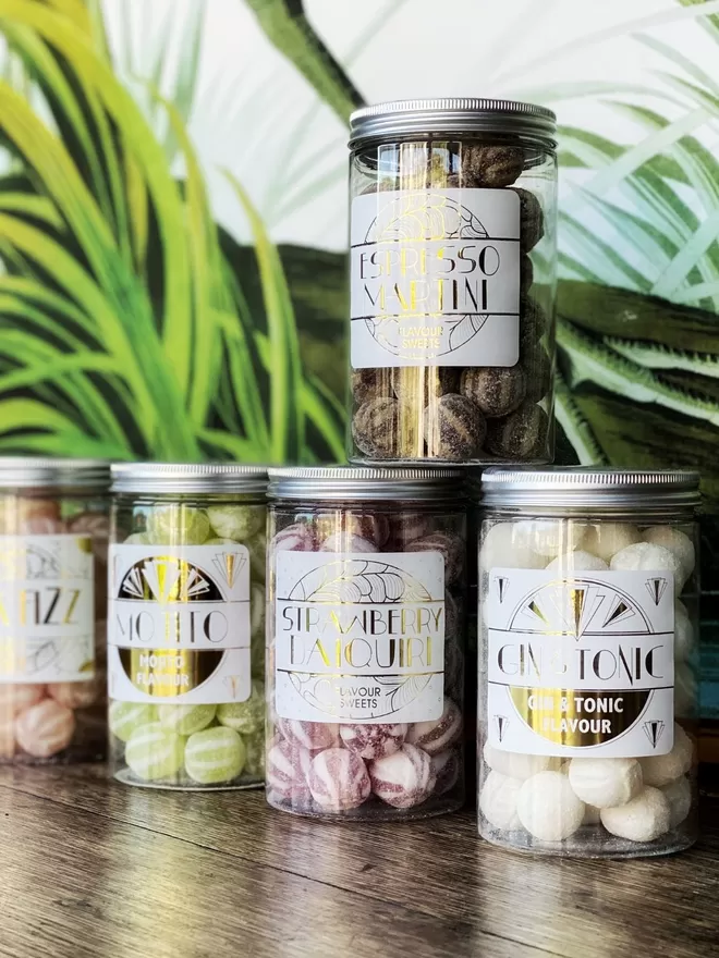 Cocktail Sweets In A Jar