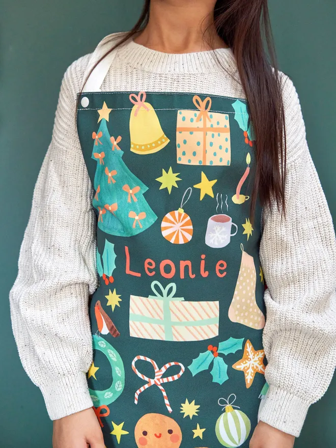 Personalised Christmas apron