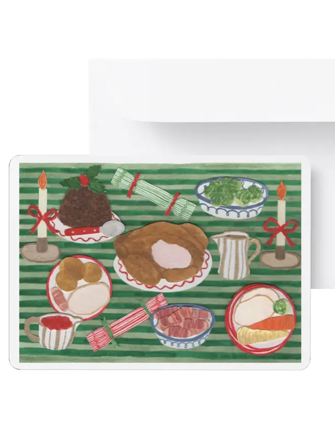 Christmas Lunch Greetings Card
