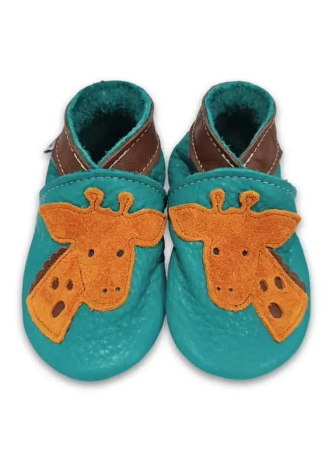 Giraffe inch blue shoe