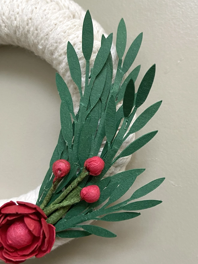 Macrame Christmas Wreath Ornament DIY Kit