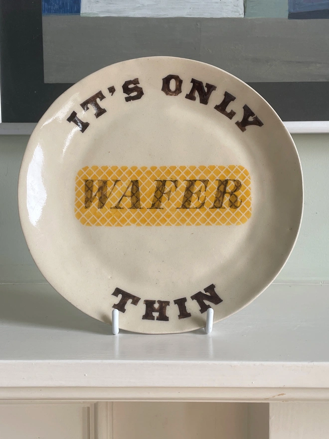 Monty Python – 'It's Only Wafer Thin' Stoneware Plate