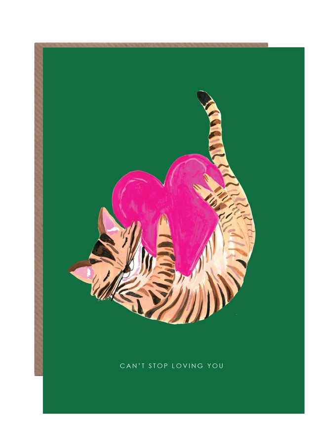 cat valentines day card