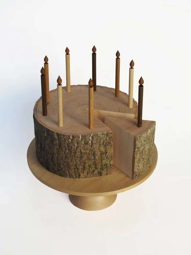 Wooden Float Cake Stand 