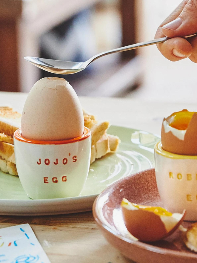 Personalised egg cup