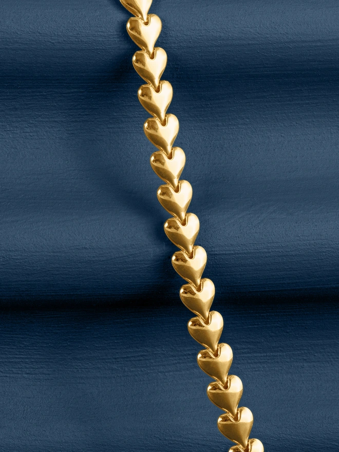 Loel Gold Heart Chain Necklace