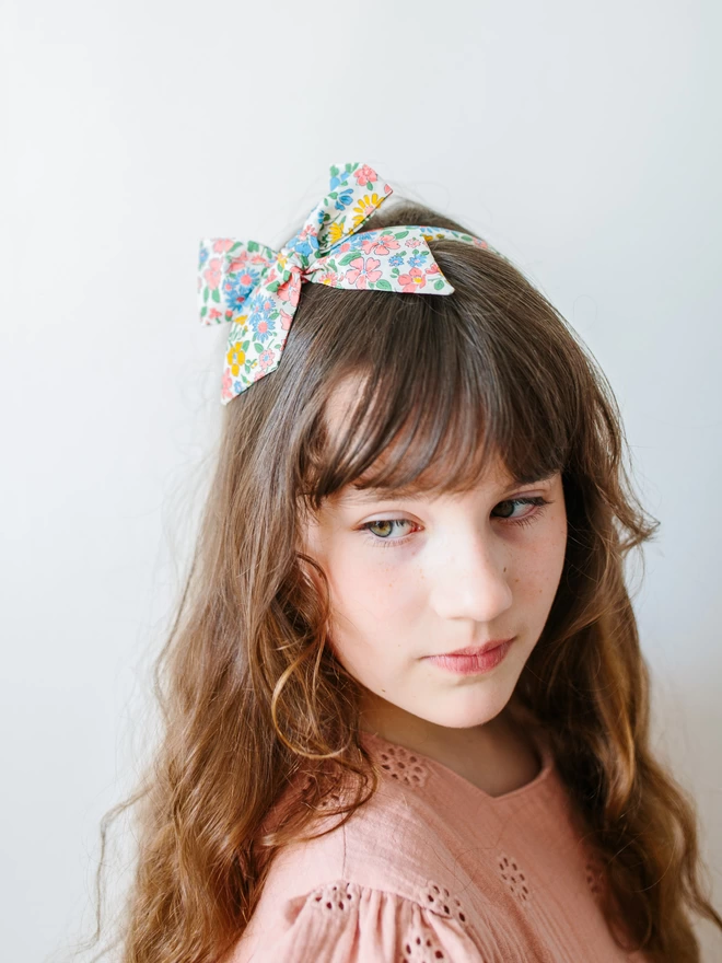 Girl in her Liberty Alice Band