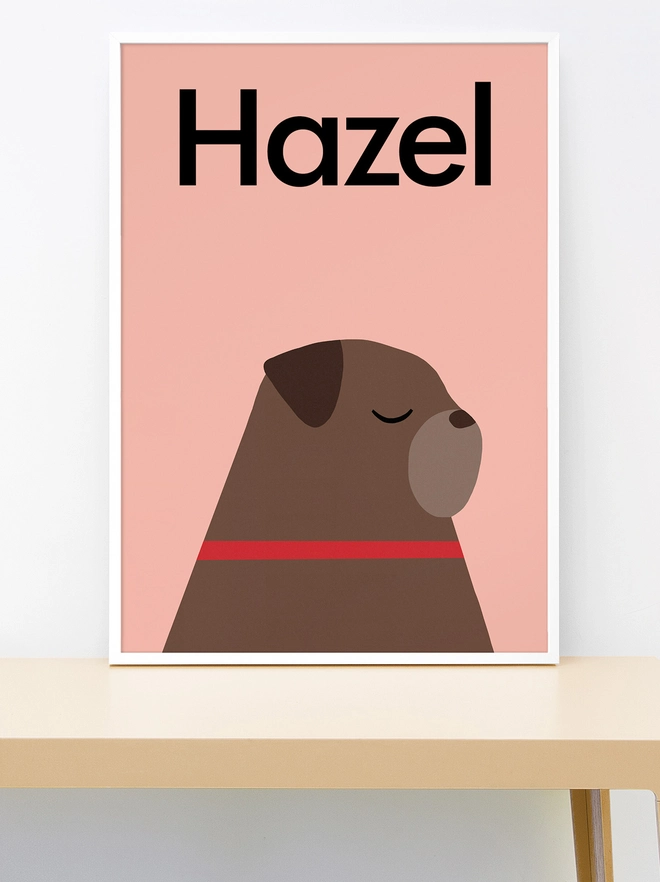 Personalised Pug Print