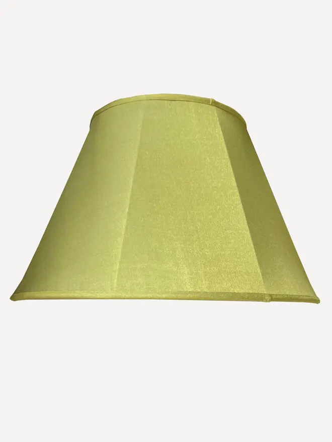 Olive Octagon Silk Lampshade