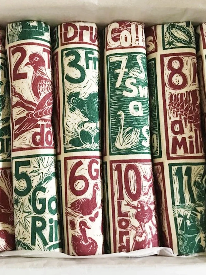 Christmas Organic Cotton Napkins (Set Of 6)