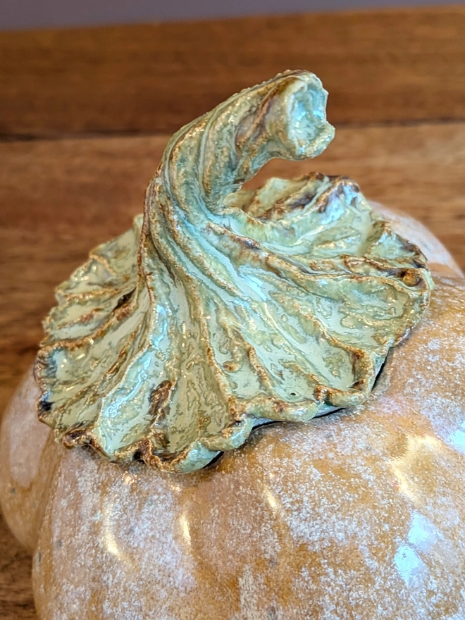 Pumpkin storage pot with lid