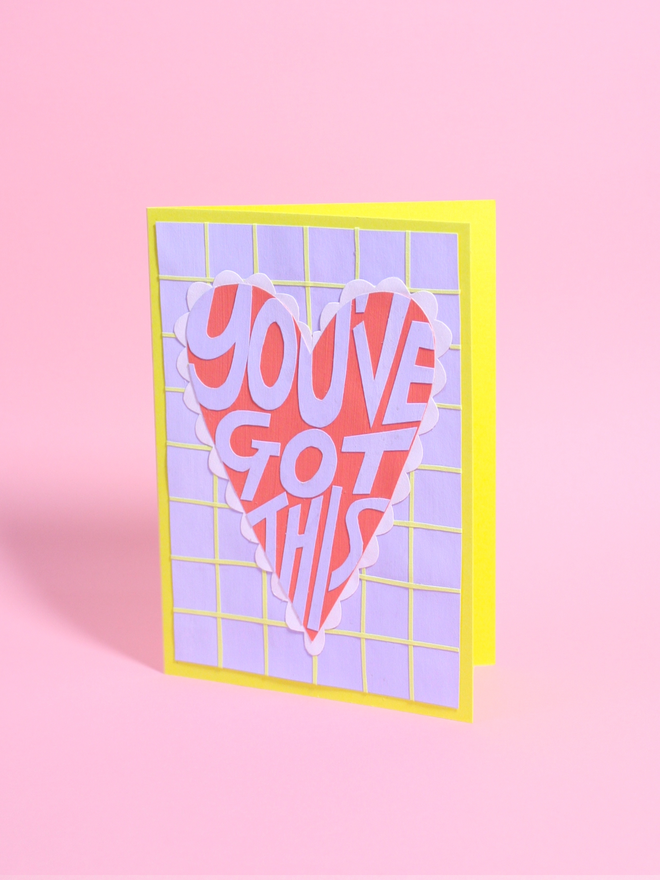 "You've Got This" Collaged Card