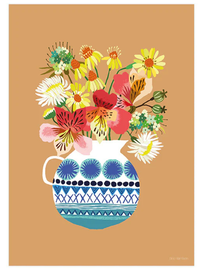 festival flowers print