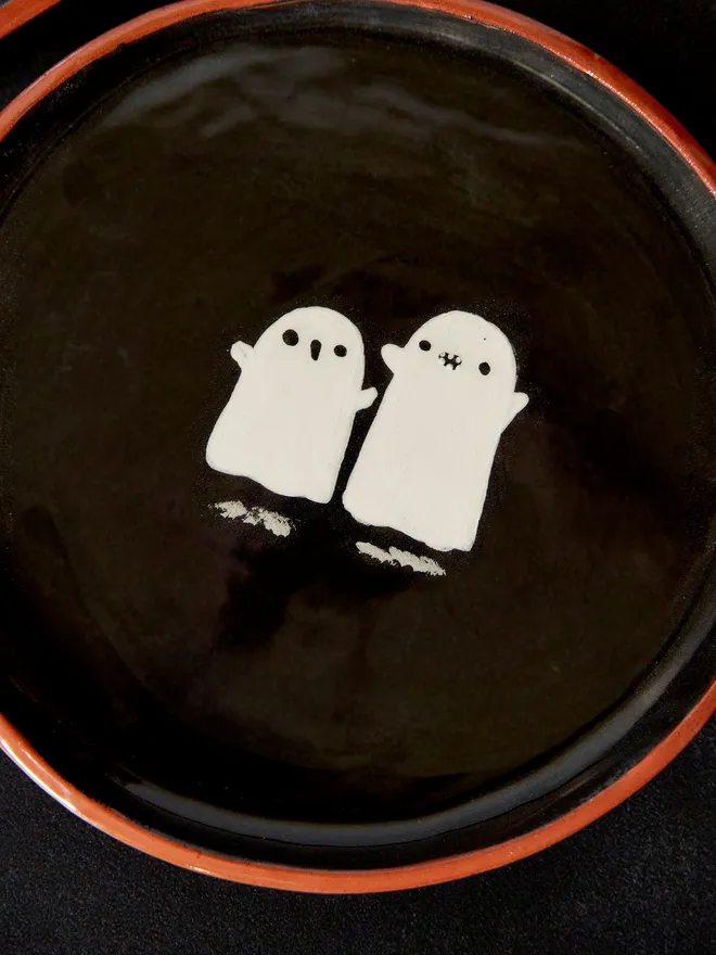 Ceramic Ghost Plate (Club Holly & Co)