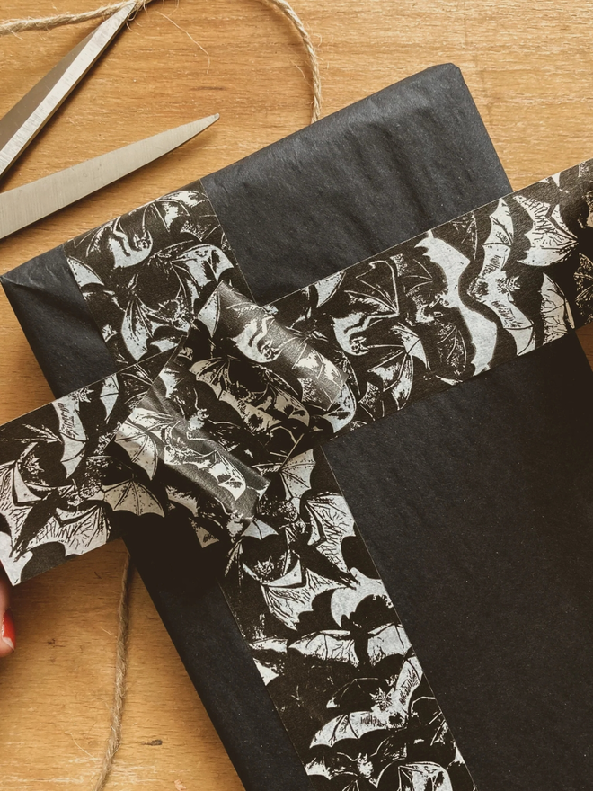 bat print recyclable sticky tape