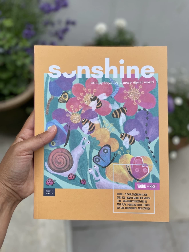 hand holding a copy of sonshine magazine