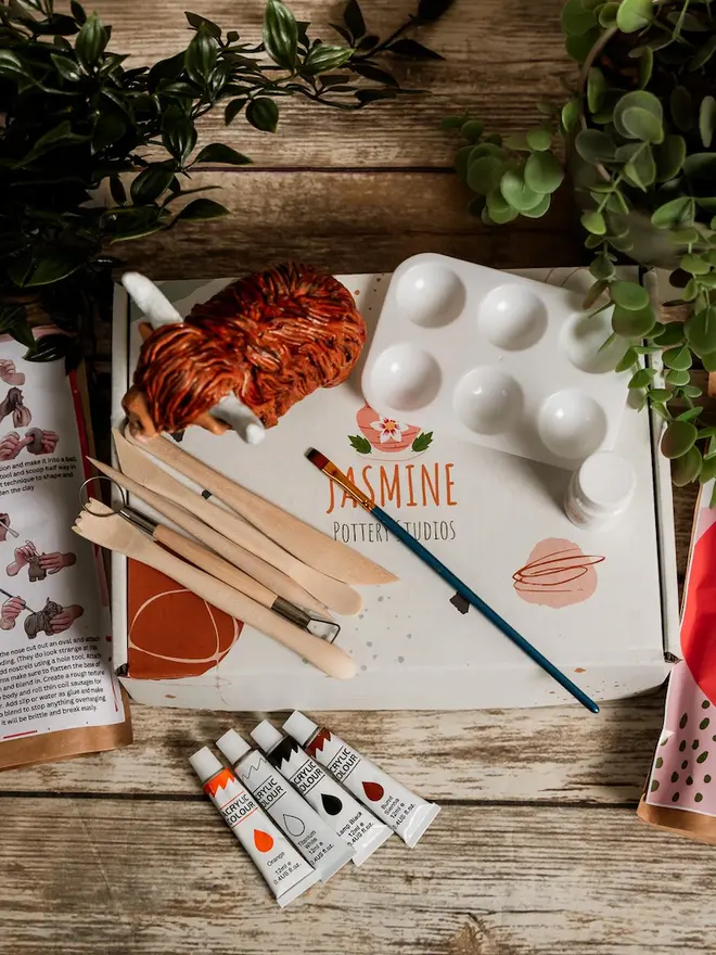 Highland Cow Clay Crafting Kit