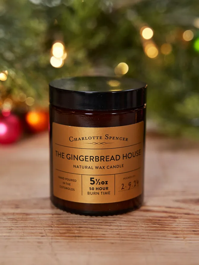 Gingerbread House Candle